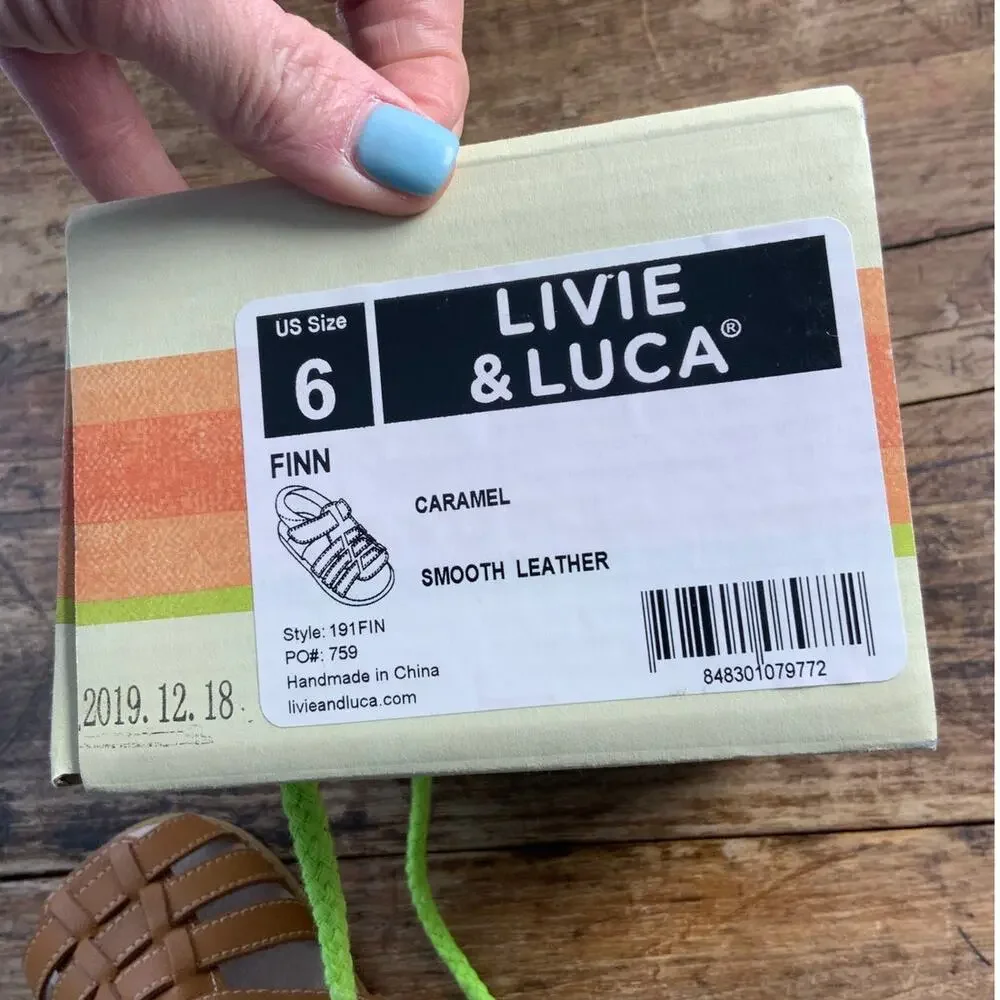 Livie & Luca Finn Leather Sandals NIB size 6